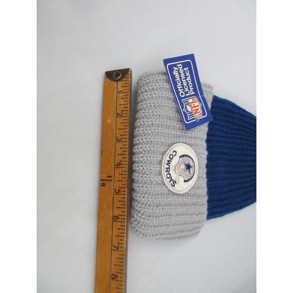 Lot (4) NWT Vintage DALLAS COWBOYS Knit Winter Pom Beanie Hat 70s/80s main image 5